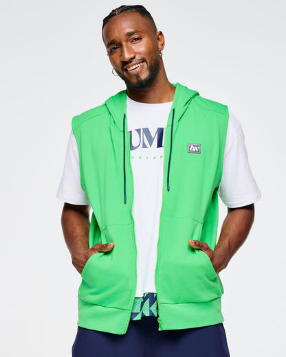 Zumba Out Loud Men's Sleeveless Zip Up Hoodie – Zumba Wear STRONG iD