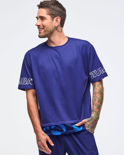 Sizzlin' Men's Crew Neck Tee With Double Layered Hem