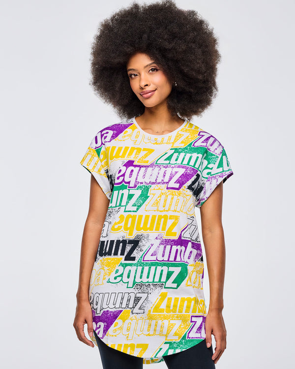 Apres Zumba Men's Crew Neck Round Hem Tee