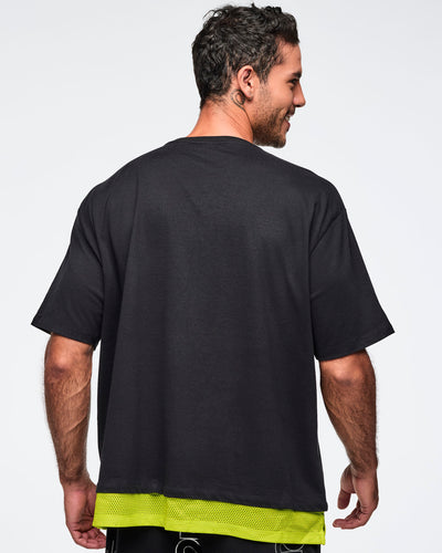 Zumba 25 Men's Tee With Double Layered Hem