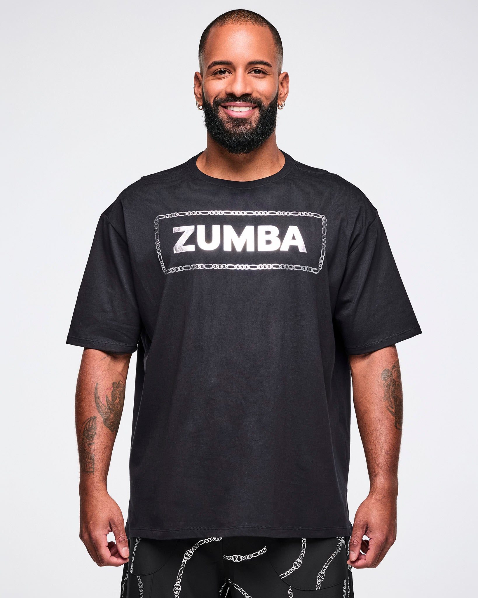 Dale-Z Men's Crew Neck Tee - Black – Zumba Wear | STRONG iD
