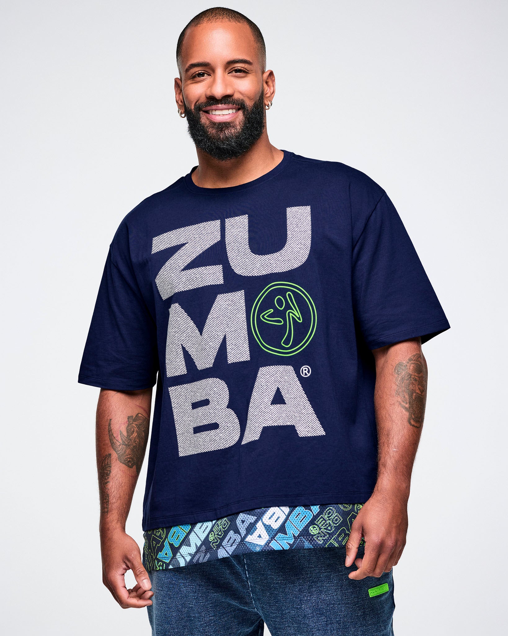 Jean Jamz Men's Double Layer Hem Tee – Zumba Wear | STRONG iD