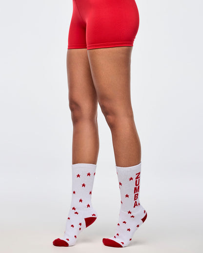 Zumba Holiday Plush High Socks