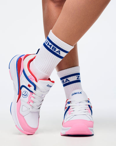 Zumba Amour Plush Half Crew Socks