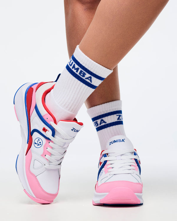 Zumba Amour Plush Half Crew Socks