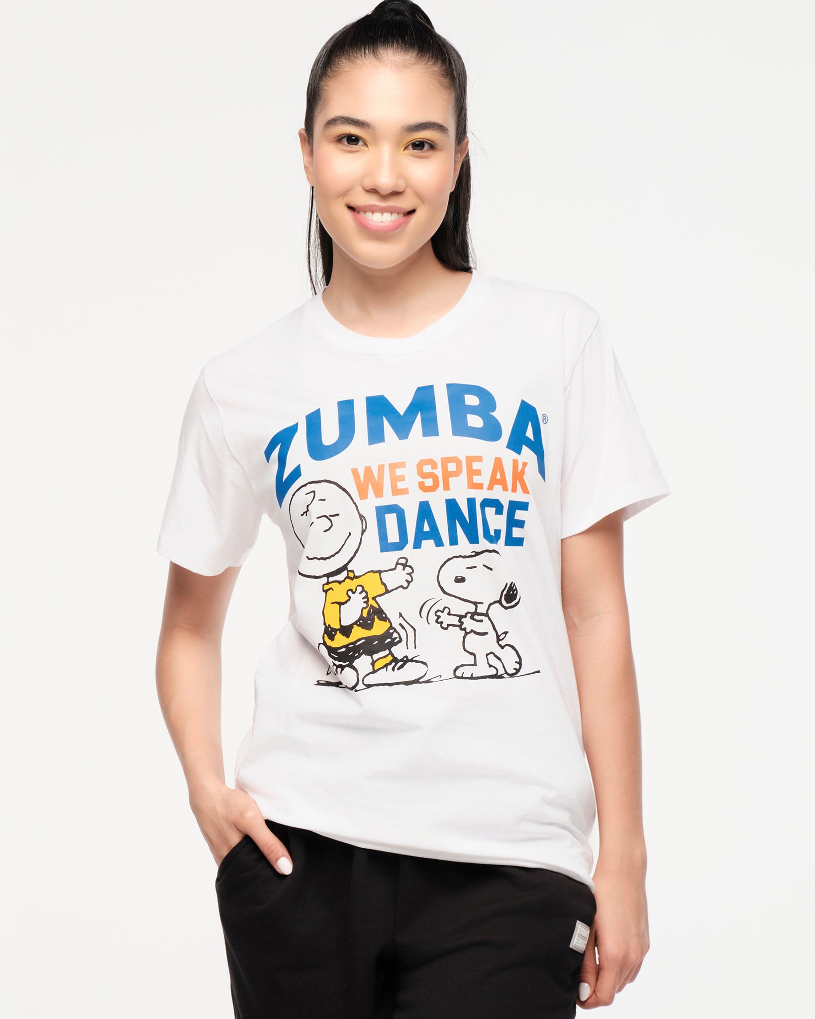 Zumba X Peanuts Crew Neck Tee White – Zumba Wear STRONG iD