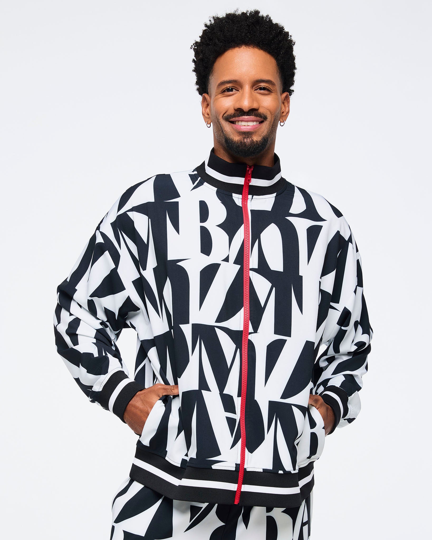 Zumba Haus Oversized Woven Track Jacket Zumba Haus Oversized Woven Track Jacket