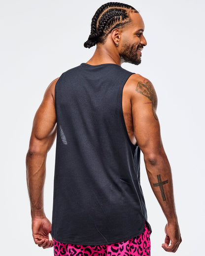 Sizzlin' Muscle Tank With Round Hem