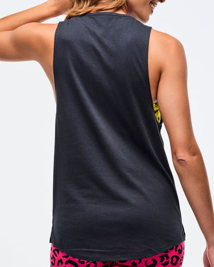 Sizzlin' Muscle Tank With Round Hem