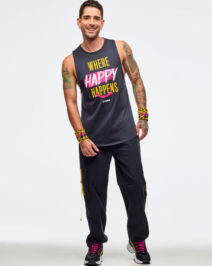 Sizzlin' Muscle Tank With Round Hem