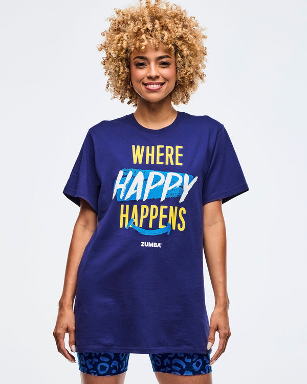 Sizzlin' Crew Neck Tee - Soft Navy