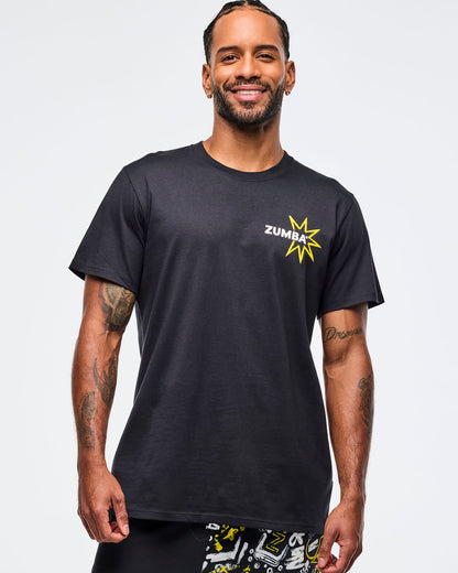 Sizzlin' Crew Neck Tee - Bold Black