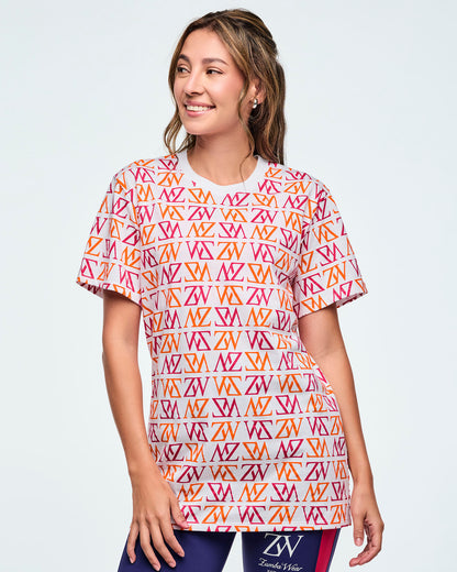 Class of 2001 Unisex Crew Neck Tee - White/Pink