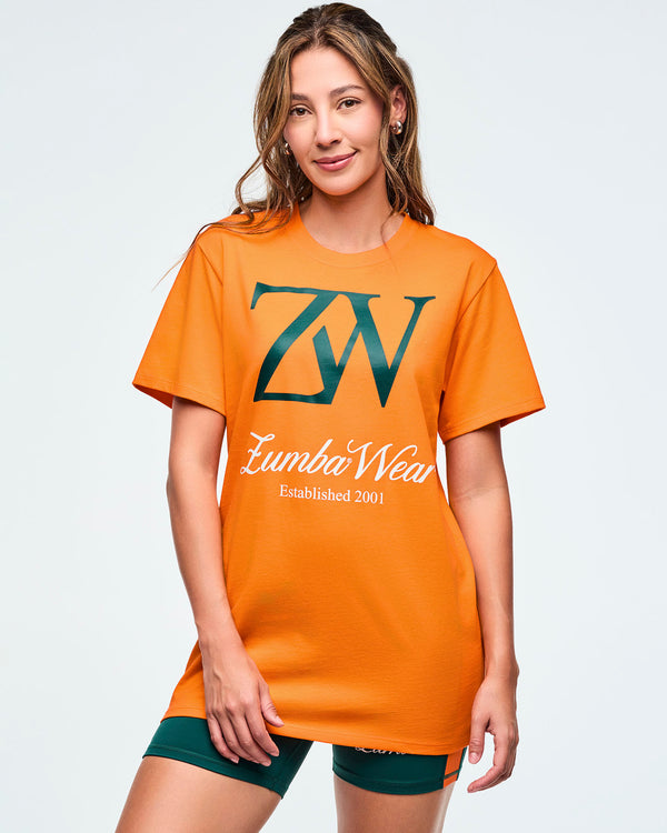 Class of 2001 Unisex Crew Neck Tee - Orange Punch