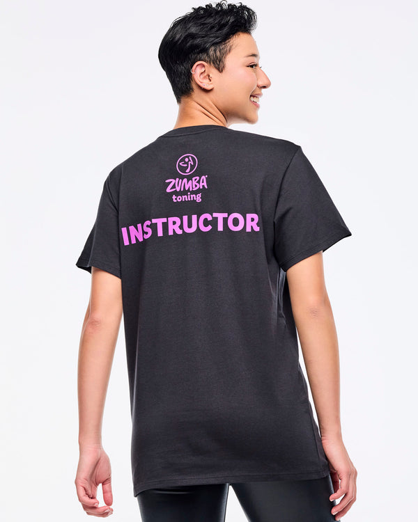Zumba Toning Instructor Tee - Bold Black