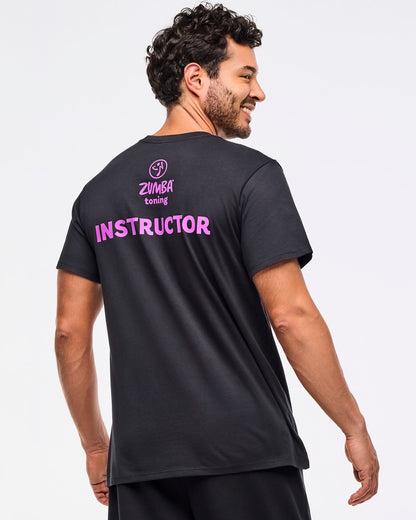 Zumba Toning Instructor Tee - Bold Black