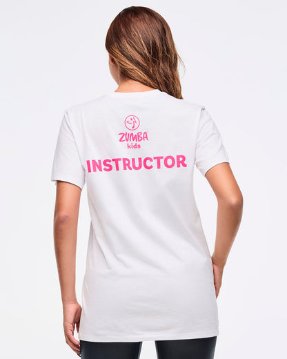 Zumba Kids Instructor Tee - White