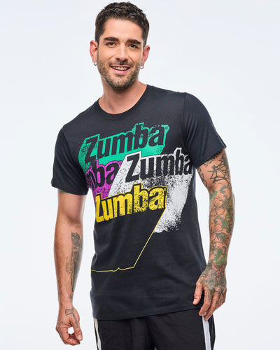 Apres Zumba Unisex Crew Neck Tee - Bold Black