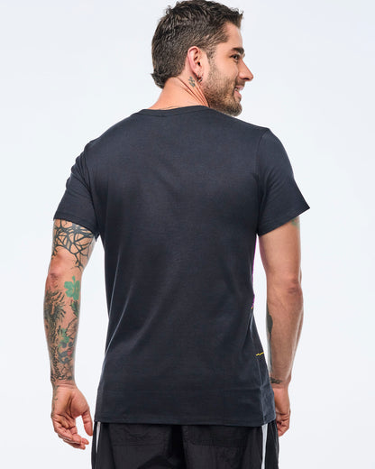 Apres Zumba Unisex Crew Neck Tee - Bold Black