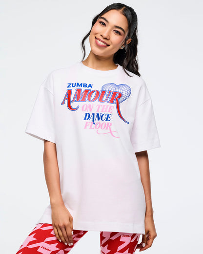 Zumba Amour Oversized Crew Neck Top