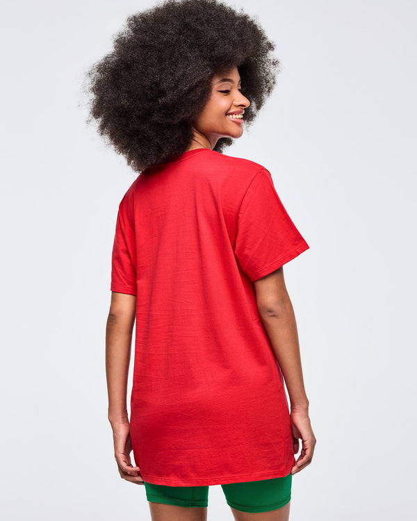Zumba Holiday Unisex Crew Neck Tee - Red