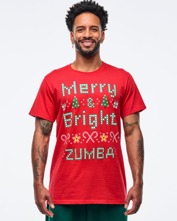 Zumba Holiday Unisex Crew Neck Tee - Red