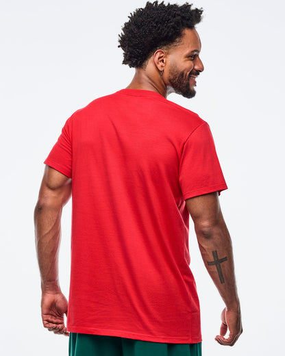 Zumba Holiday Unisex Crew Neck Tee - Red