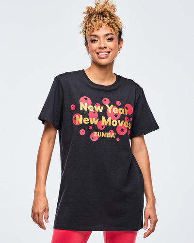 Zumba Holiday Unisex Crew Neck Tee - Black