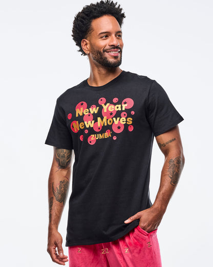 Zumba Holiday Unisex Crew Neck Tee - Black