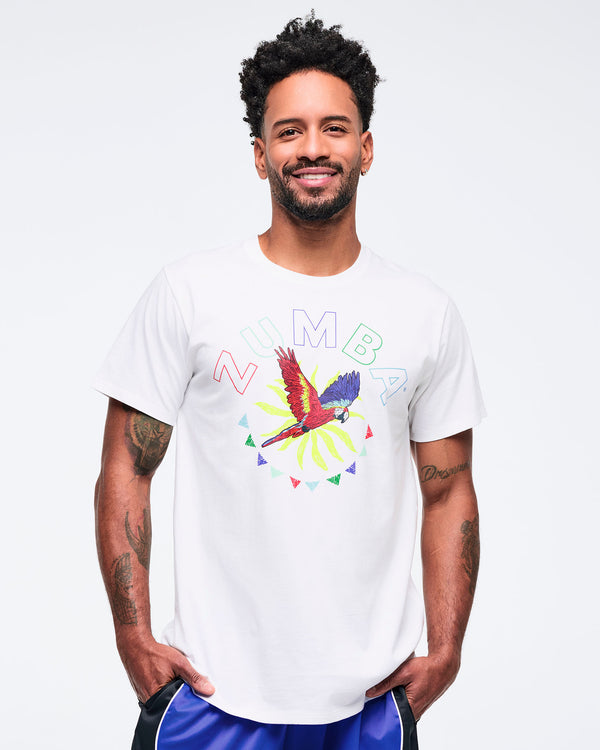 Latin Movement Unisex Crew Neck Tee - White