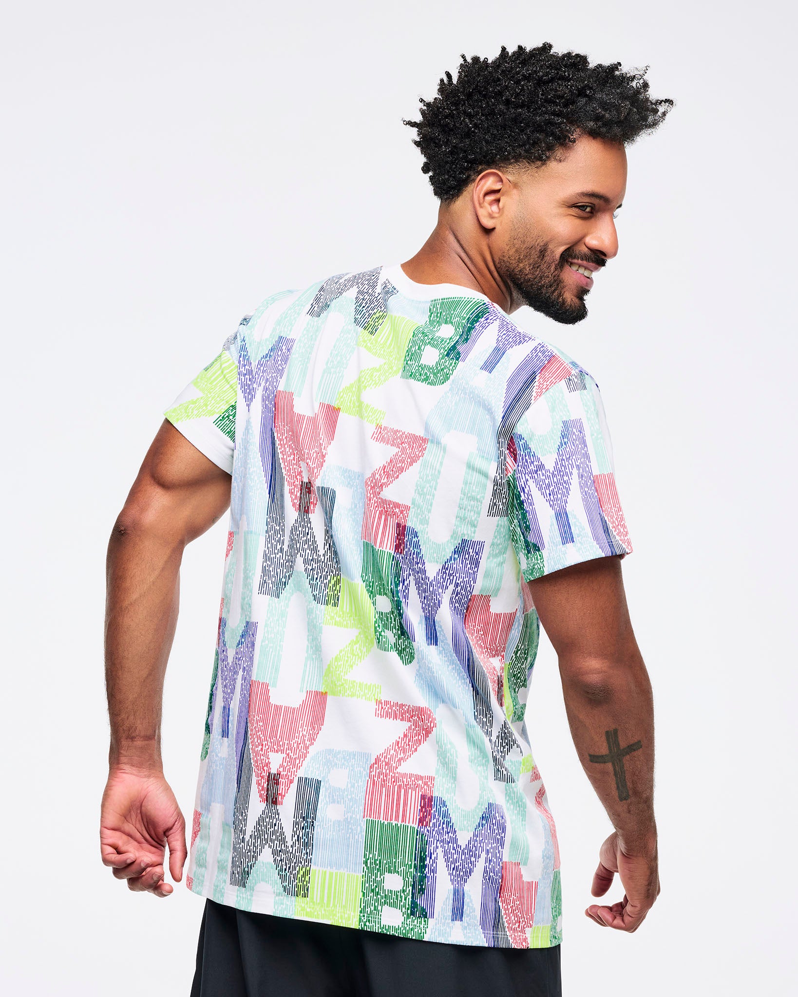 Latin Movement Unisex Crew Neck Tee - White/Blue – Zumba Wear