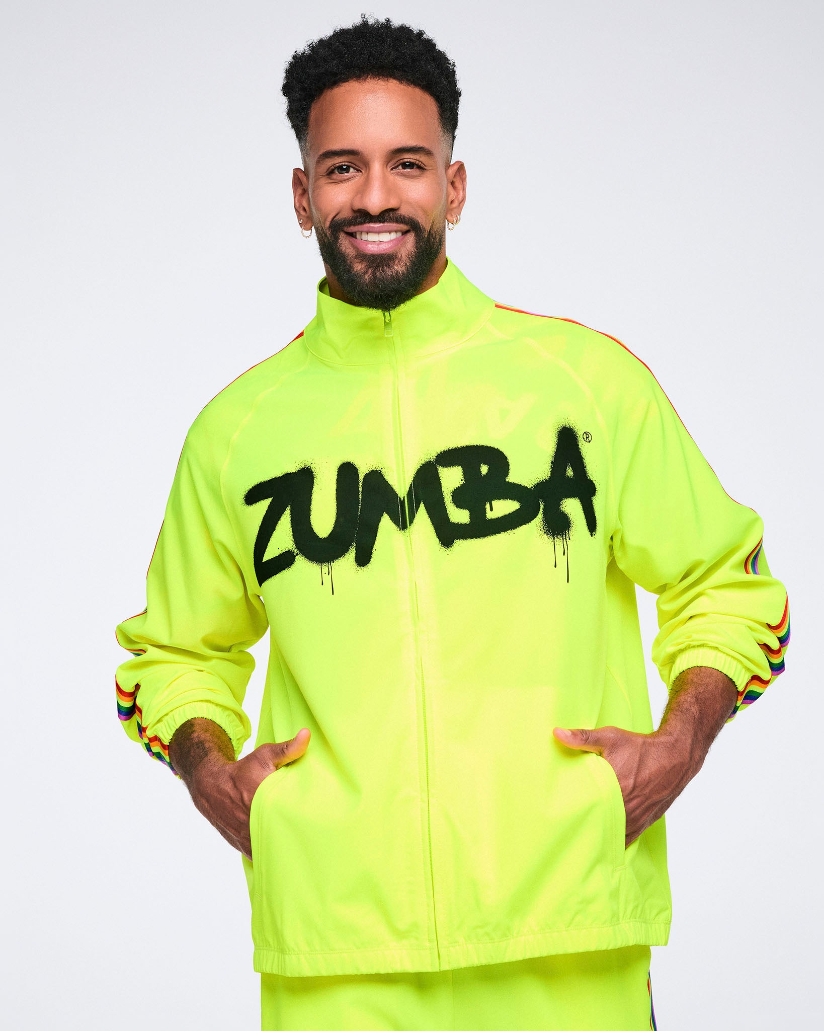 Pride Mock Neck Woven Jacket – Zumba Wear | STRONG iD Pride Mock Neck Woven Jacket – Zumba Wear | STRONG iD