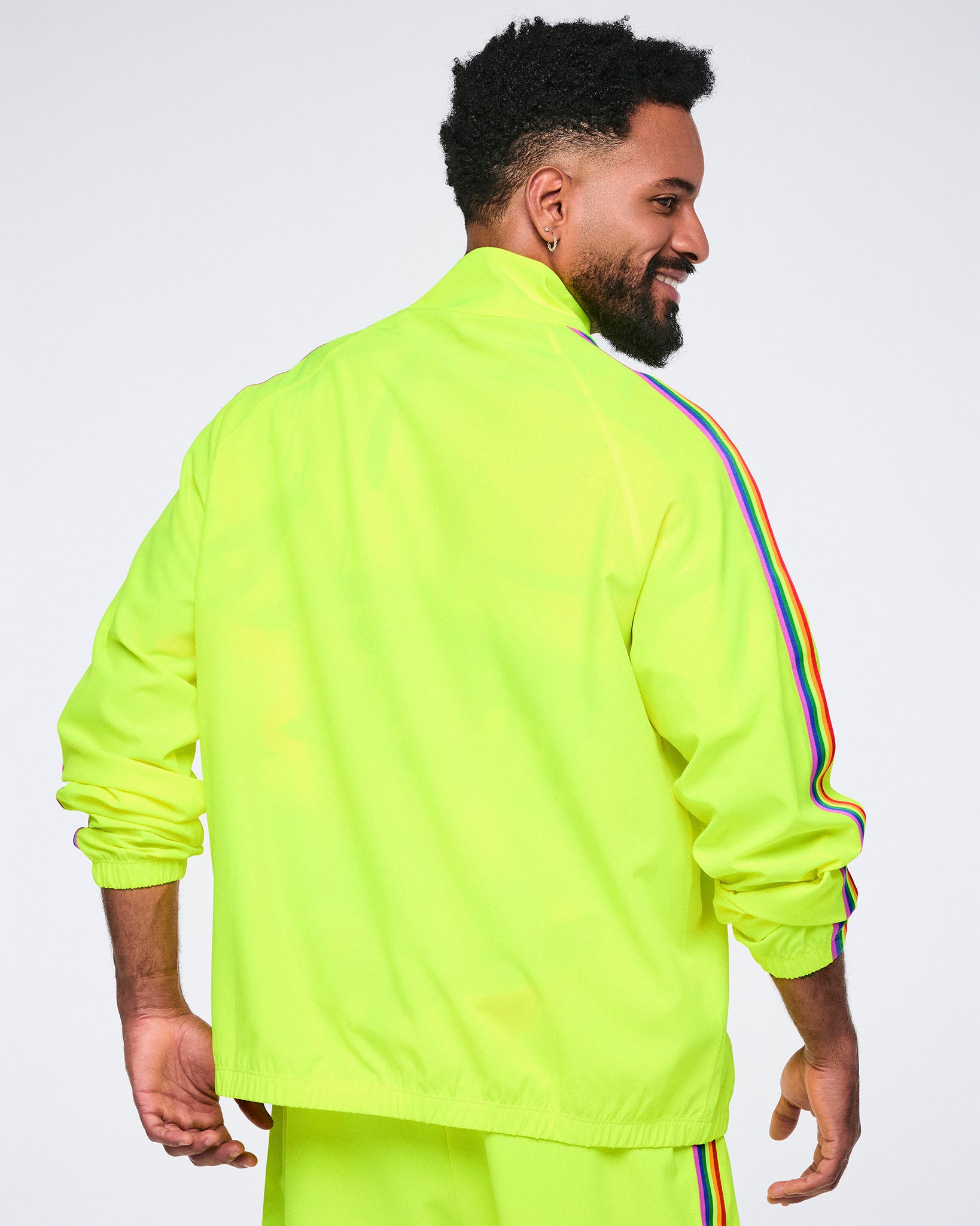 Pride Mock Neck Woven Jacket – Zumba Wear | STRONG iD Pride Mock Neck Woven Jacket – Zumba Wear | STRONG iD