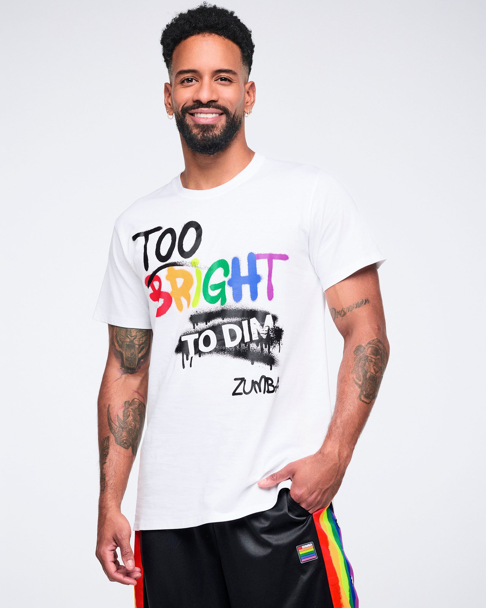 Pride Unisex Crew Neck Tee - White – Zumba Wear | STRONG iD