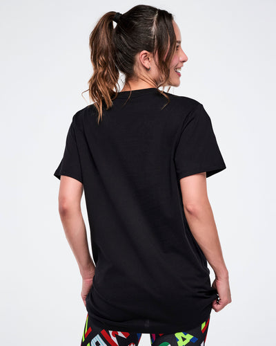 Worldwide Unisex Crew Neck Tee - Black