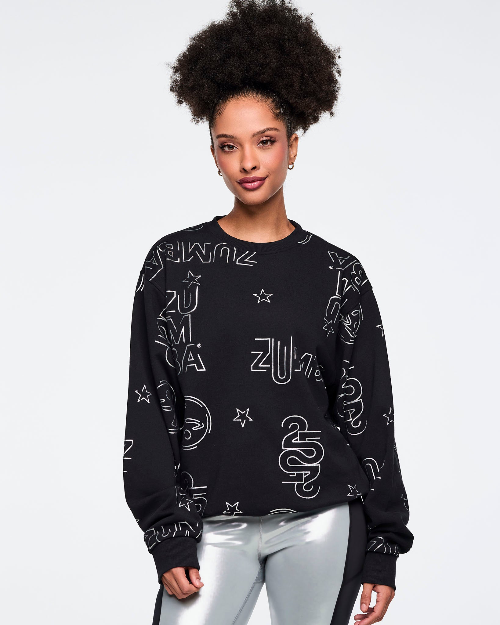 Zumba 25 Unisex Pullover Sweatshirt - Black/Silver – Zumba Wear