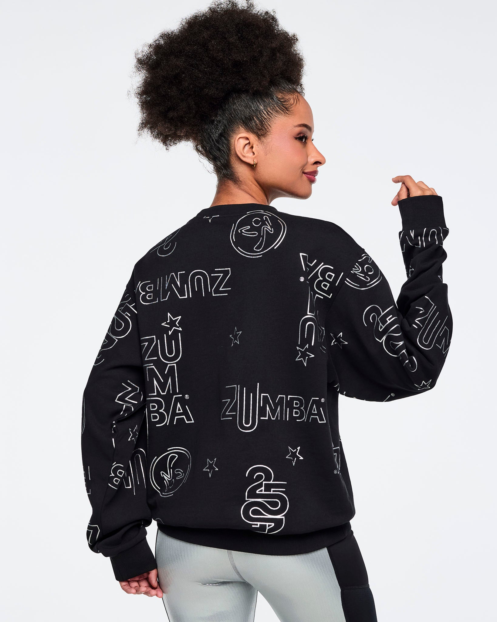 Zumba 25 Unisex Pullover Sweatshirt - Black/Silver – Zumba Wear