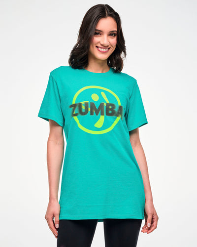 Electric Feel Unisex Crew Neck Tee - Aqua
