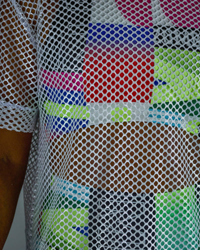 Worldwide Unisex Mesh Crew Neck Top
