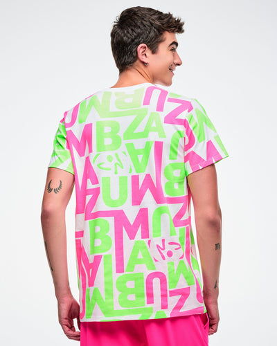 Dale-Z Unisex Crew Neck Tee - White/Green
