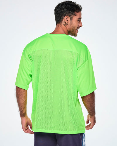 Ultrabright Oversized Unisex Mesh Sports Jersey