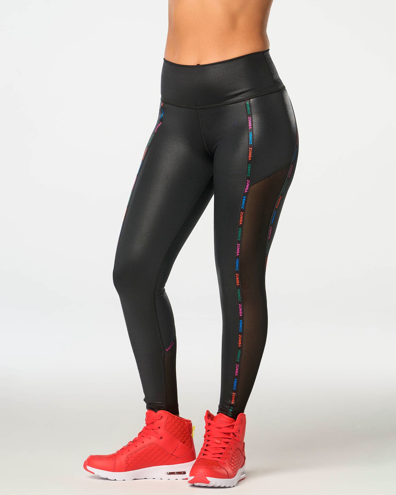 Shiny Insert Leggings - Women - Ready-to-Wear