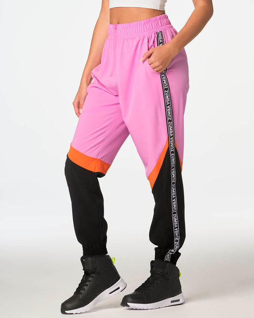 ladies teen girls PINK Zumba fitness cargo pants trousers dance Size XXL  18-20