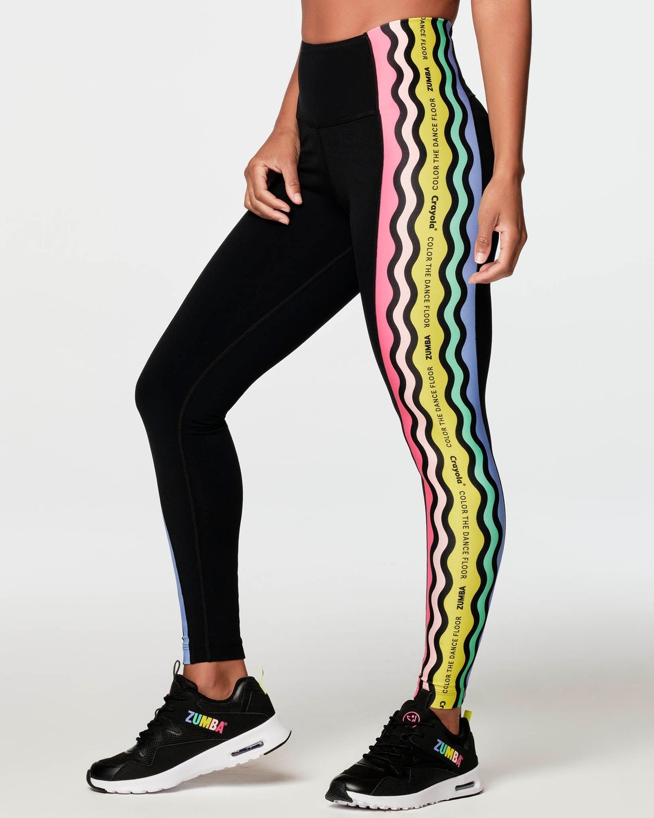Zumba X Crayola Dance Outside The Lines High Waisted Ankle Leggings