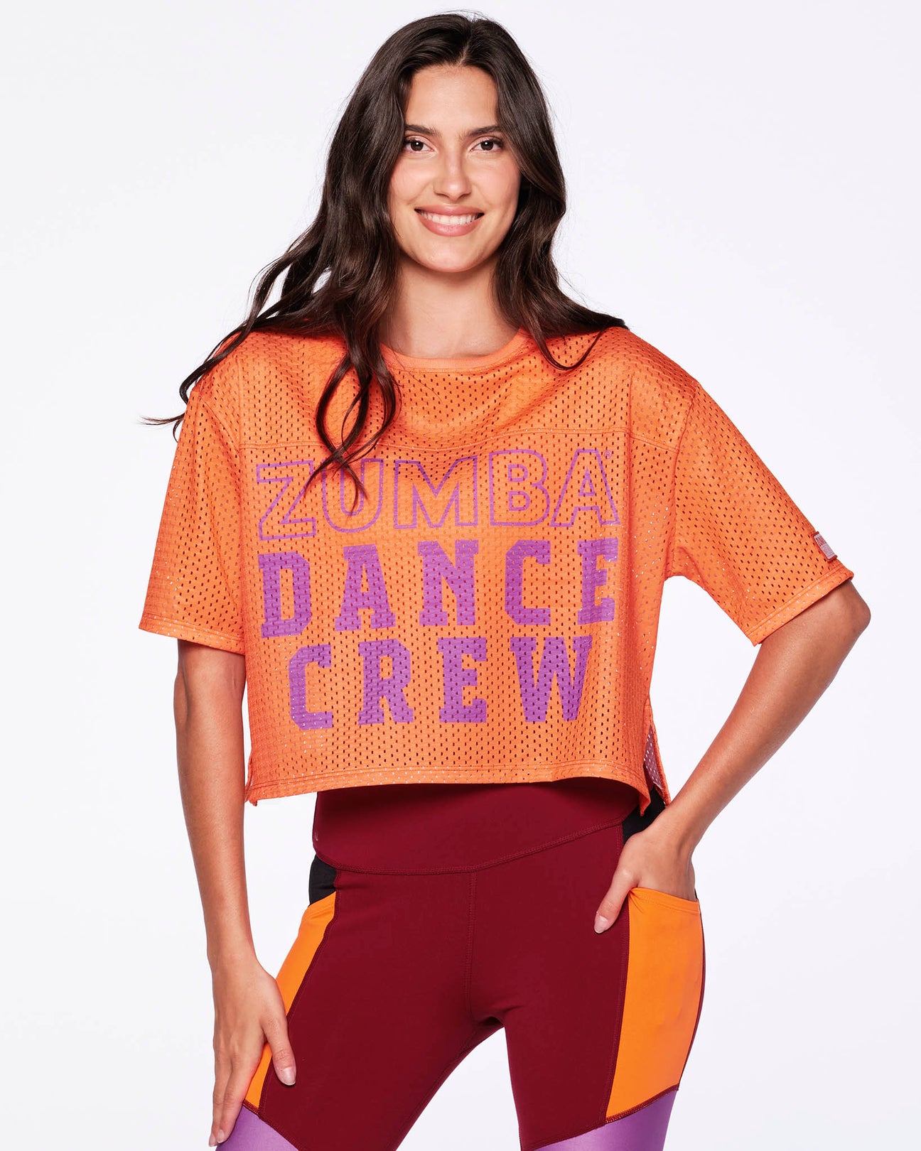 Zumba Dance Crew Mesh Crop Top