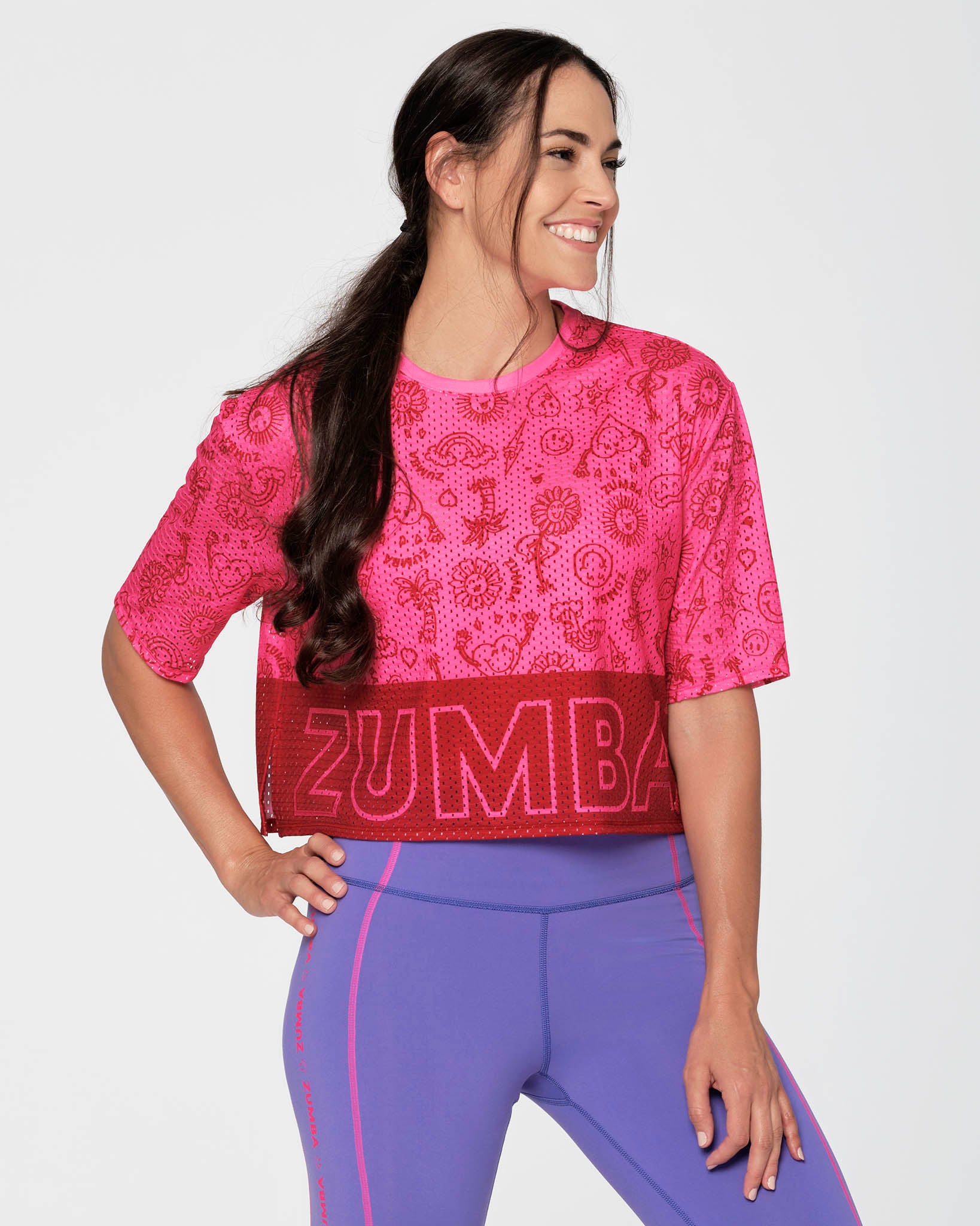 Zumba Mesh Boxy Crop Top